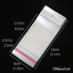 OPP self sealing transparent plastic bag, cellophane, self-adhesive packaging, jewelry, candy, cookies, gift packaging bag