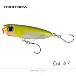 COUNTBASS 45mm 1-3/4" 3.2g 1/8 oz. Floating Popper Bait, Wobbler Topwater Angler's Fishing Lures La Peche Au Leurre Hardbaits