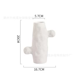 Creative Cactus Ceramic Vase Simulated Cactus with Polka Dots Flower Vase Floral Flowerpot Room Decoration Accessories