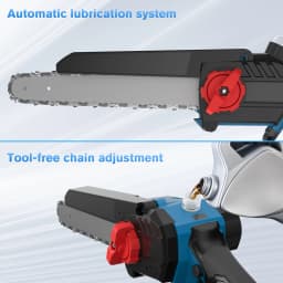 Nananuu 8 Inch Mini Cordless Electric Chainsaw (No Battery) Woodworking With Small Handheld For Makita 18V Battery Power Tool