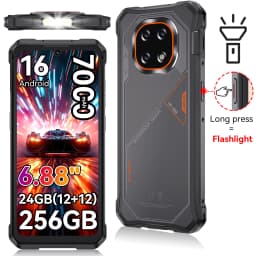 [Shipping From Poland] Cubot KingKong ES 5 Rugged Smartphone Android 16 Up to 24GB RAM(12+12GB) 256GB ROM 6.88-Inch 120Hz Screen 7000mAh Battery NFC Face Recognition Fingerprint Recognition IP69K 64MP+16MP SCT620