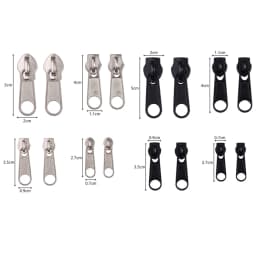 3# 5# 8# 10# Zipper Head Zipper Repair Kit Easy Fix Zipper Slider Head Puller Closure Universal Replacement Broken Wearable
