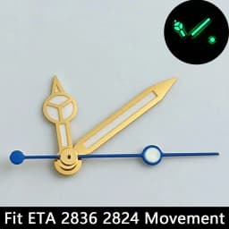 Luminous Watch Hands Blue‑Green & Green, High Quality Replacement Hands for NH35 NH36 ETA2824 2836 Miyota 8205 8215 Watch Movements