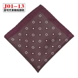 Men Pocket Square Print Real Satin Small Square Scarf Gentleman Business Suit Shirt Chest Scarf Handkerchief 24*24cm