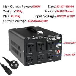 AC Voltage Transformer 2000W 5000W AC110V AC220V 240V Power Converter Voltage Step Up/Step Down Converter