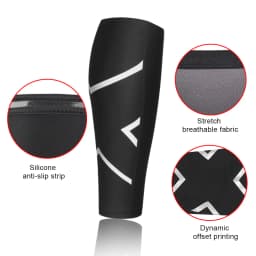 1Pcs Calf Compression Sleeves for Men & Women - Leg Sleeve and Shin Splints Support - Ideal for Leg Cramp Relief, Varicose Veins