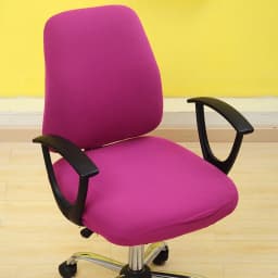 Office Chair Cover With Back Computer Game Seat Cover Solid Universal Spandex Anti-dust Elastic Armchair Slipcover