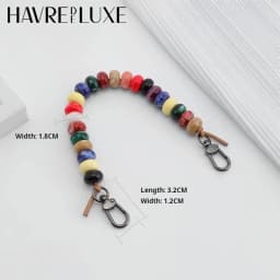 Beaded Decorative Chain Strap For Longchamp Bag Purse Colorful Handhold Destructive Modification shoulder Straps Bag Accessories