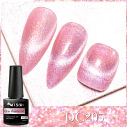 Mtssii 7ML Black Crystal Cat Magnetic Gel Sparkling Glitter Gel Nail Polish Semi Permanent UV Gel Nail Art No Need Base Color