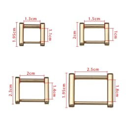 1PCS Metal Detachable open Rectangle Screw Rings Buckle Strap Connector for Leather Craft Bag Strap Belt Handle Shoulder Webbing