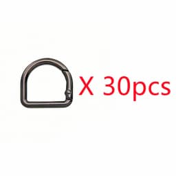 5-30pcs D-Shape Openable Spring Ring Bag Strap Buckle Keyring Dog Chain Snap Clasp and Carabiner for Handbag