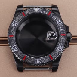 PVD Black NH35 40mm Men's Watch Case Sapphire For SUB Seiko NH35 NH36 NH38 NH34 Miyota 8215 ETA 2824 Movement Yacht-Master 20ATM