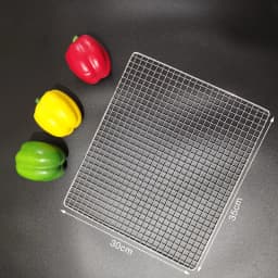 Stainless Steel 304 Food Grade 15-70CM Rectangle BBQ Barbecue Grill Wire Grid Mesh Net