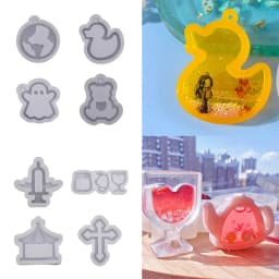 Perfume Bottle, Game Machine, Various Shape Silicone Shaker Molds Resin Casting Quicksand Mold Jewelry Pendant Making Mould