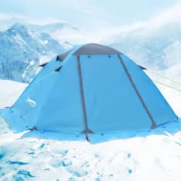 Desert Fox Camping Tent with Snow Skirt Winter Type 2 Persons Warm Tents for Hiking Travelling 4 Seasons Outdoor Backpack Tent