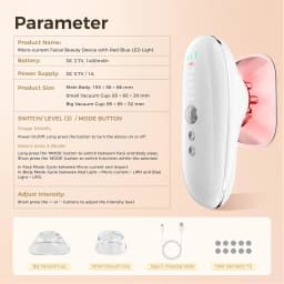 3 in 1 Body Sculpting Machine Liposuction Massager Body Anti Cellulite Tool Microcurrent Facial Skin Tighten Device Fat Burner