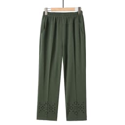 Elegant Thin High Waist Nine-Piece Pants for Middle-Aged And Elderly Women Summer Casual Loose Fit Grandmother Long Trousers