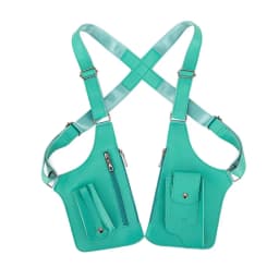 Retro Anti-theft Storage Vest Bag Multi-Pocket Concealed Strap Chest Bag Leather Multifunction Mobile Phone Bag Hunting