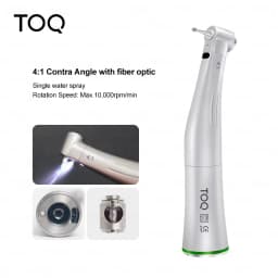 Dental LED Fiber Optic Handpiece Set 1:5 Red Ring/4:1/1:1 Contra-Angle 1:1 Straight Nose Fit to All E Type Electric Motor