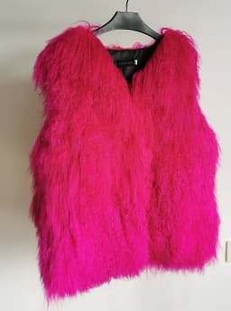 11 Colors Luxury Thick Warm Mongolia Sheep Fur Vest Women New Winter Hot V-neck Sexy Wool Fur Coat