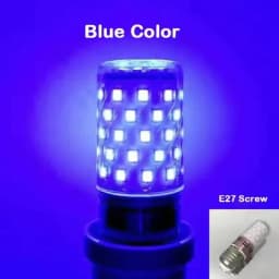 NEW Bulb E27 LED Colorful Corn Bulb 12W Pink Red Blue Green Purple Golden 7Colors Lamp AC 220V Bulb Chandelier Decoration