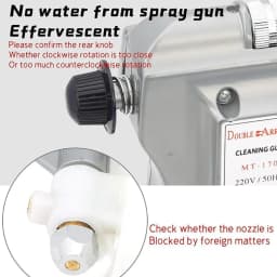 Electric Textile Spot Cleaning Gun, Textile Spray Gun with Pressure Adjustment Function, High-Pressure De-Spotting Gun