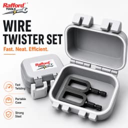 Rafford 1/4 Inch Hex Shank Wire Twister Drill Attachment, 9#/11# Rebar Tie Wire Winder Tool for Fence Repair & Construction
