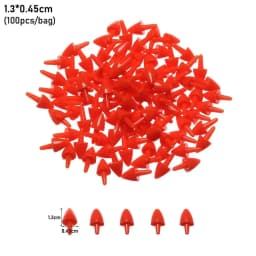 100Pcs Plastic Snowman Doll Red Nose DIY Stuffed Plush Animals Puppet Doll Noses Santa Claus Plush Toys Accessories