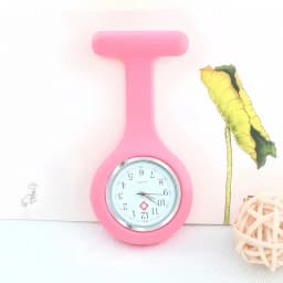 1PC Silicone Nurse Watch Simple Mini Cute Wall Watch Nurse Pocket Watch Brooch Tunic Fob Watch Medical Unisex Pendant Clock