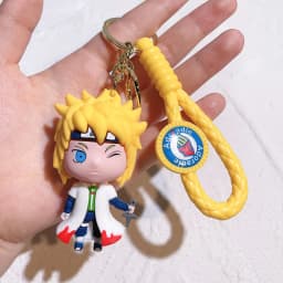 Cartoon PVC Naruto Anime Peripheral Keychain Naruto Silicone Figure Car Key Chain Christmas, Halloween Gift