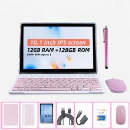 KOOMDIGI T40 10.1 Inch Tablet PC Android 13 4G LTE Octa Core 12GB RAM (4GB+8GB) 128GB ROM IPS Screen 5MP+13MP Dual Camera 2.4G+5G WiFi 5000mAh Battery