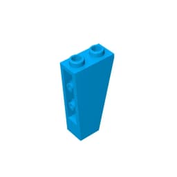 Gobricks GDS-864 Slope, Inverted 75 2 x 1 x 3 compatible with lego 2449 children's DIY Educational Building Blocks Technical