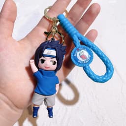 Cartoon PVC Naruto Anime Peripheral Keychain Naruto Silicone Figure Car Key Chain Christmas, Halloween Gift