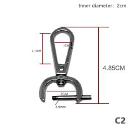 1PC DIY Metal Detachable Snap Hook Trigger Clips Buckles For Leather Craft Bag Strap Buckles Handle Shoulder Webbing