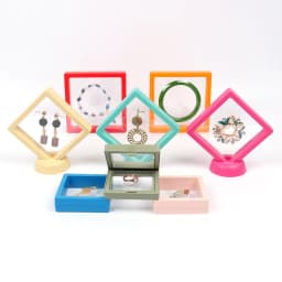 Jewelry Display Elastic Box Transparent PE Film Ring Earring Case Bracelet Necklace Storage Box Non-oxidized for Jewelry 1 Pcs