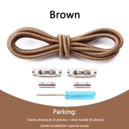 1 Pair No Tie Shoelaces For Sneakers Elastic Shoelace Metal Spring Lock Man And Woman Shoe Accessories Lazy Shoe Laces 100cm