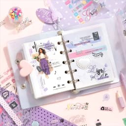 Mr.Paper 20pcs M5 Flip Text Sticker Book for Journal Planner Scrapbooking Diary Calendar Laptop Phone Case Album Decoration