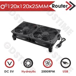 Gdstime 120MM USB Fan 140mm DIY Router Fan DC 5V Laptop Cooling Fan 92/80MM Fan Radiator Fan Ball TV Box Fan With Fan Controller