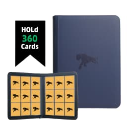 360 Cards Trading Card Binder 9-Pocket PU Leather Album, Portable Card Holder for TCG Game Cards Sports Cards, Collector Album
