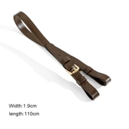 Vachetta Genuine Leather Bag Strap Adjustable Shoulder Bags Crossbody Messenger Handbag Handle Belts DIY Replacement Accessories