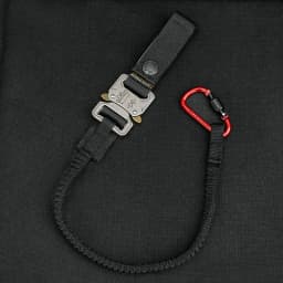 Tactical Anti-lost Elastic Lanyard Rope Quick Disassembly Safety Rope Outdoor Equipment Tools Mobile Phone Pistol Anti-lost Hook