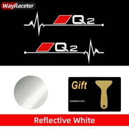 2 Pcs Car Window Sticker Graphics Body Reflective Vinyl Decal For Audi A1 A2 A3 A4 A5 A6 A7 A8 Q2 Q3 Q4 Q5 Q6 Q7 Q8 TT SQ2 S6