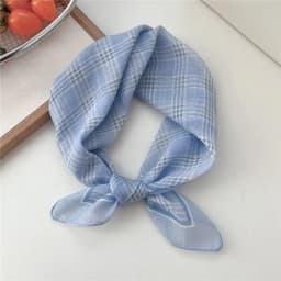 New Cloth Headband Polka Dot Fresh Floral Small Square Scarf Pastoral Style Scarves Women