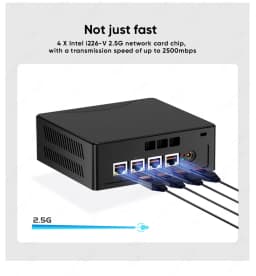 Topton 4x2.5G LAN Firewall Mini PC Intel J5005 J4105 N4100 N3160 NAS Computer MSATA+2.5 inch SATA PfSense Proxmox Home Server