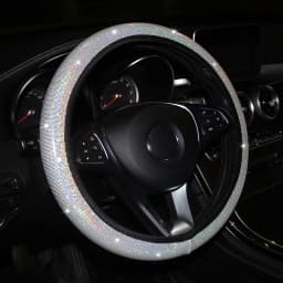 Car Steering Wheel Cover Elastic Handle Cover colorful bronzing Universal 37/38cm Diamond BlingBling steering wheel accessories