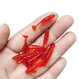 MUKUN 10PCS Fishing Paddle Tail Soft Bait Dwim Jig Mini Small Little Fish Bait Fishing 2.5cm/0.2g Multicolor