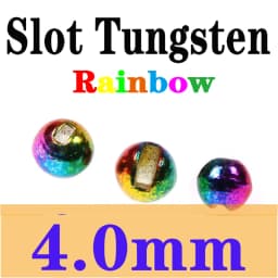 Jujufly 10pcs Big Size Slotted Fly Tying Tungsten Beads for 4#6#8#10# Jig Hook Weighting 4mm/4.8mm/5.5mm Tungsten Fly Head Beads
