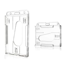Transparent Cards Slots ID Tag Badge Holder with Badge Reel Cards Storage Organizer Employee Pass Work Card Case Sleeve