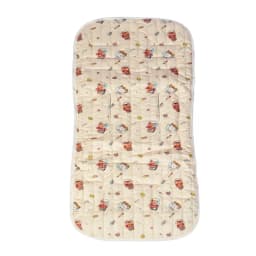 Universal Baby Stroller Liner Pad, Breathable Soft Quilted Cushion Summer Cool Infant Seat Cover for Pram Buggy Cute Prints