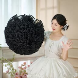 Lolita Soft Tulle Violent Short Support Flying Duck Butt Skirt Support Super Violent No-Bone Lace Bustle Half Skirt for ...